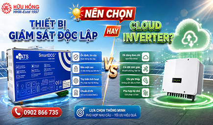 Nên chọn thiết bị giám sát độc lập hay sử dụng Cloud của Inverter?