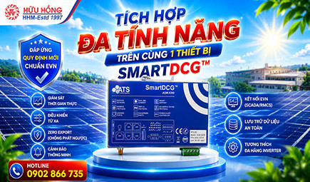 SmartDCG™ - Thiết bị giám sát điện mặt trời tích hợp đa tính năng chuẩn EVN
