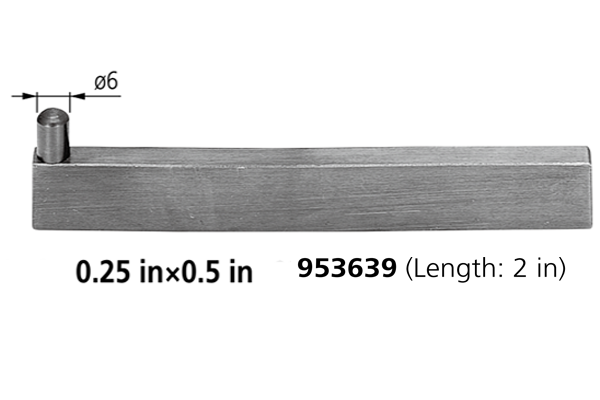 Thanh Giữ Đồ gá Cho Đồng Hồ So 0.25 in×0.5 in/ 2 in Mitutoyo, 953639