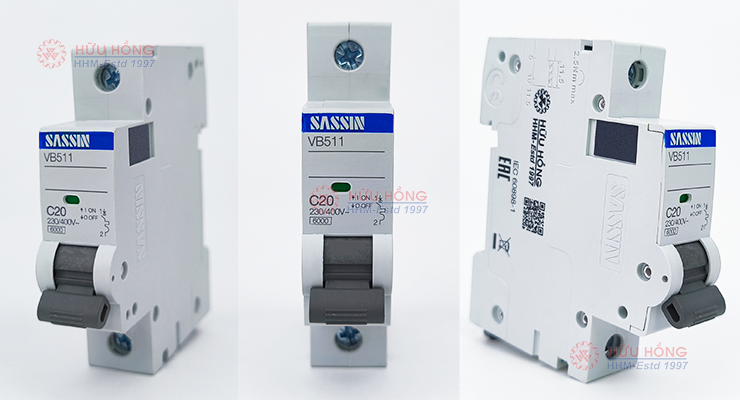 Thiết bị đóng cắt MCB 1 cực - VB511-1P 20A