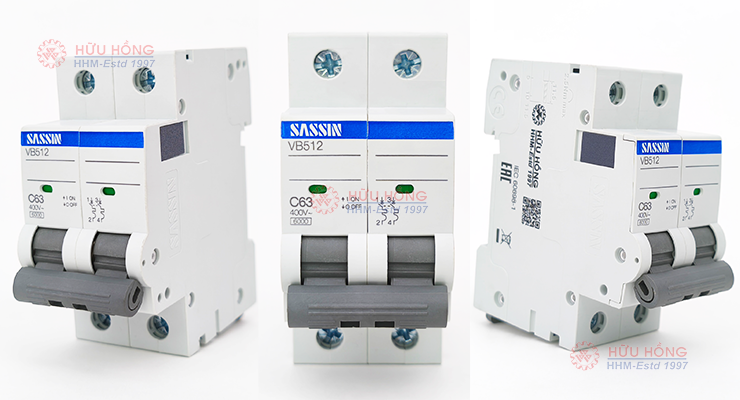 Thiết bị đóng cắt MCB 2 cực-VB512-2P 63A