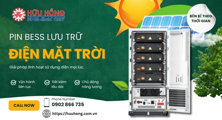 BESS: Lưu trữ năng lượng mặt trời thông minh - Sử dụng điện linh hoạt 24/7