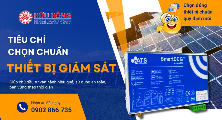 Tiêu chí chọn chuẩn thiết bị giám sát điện mặt trời