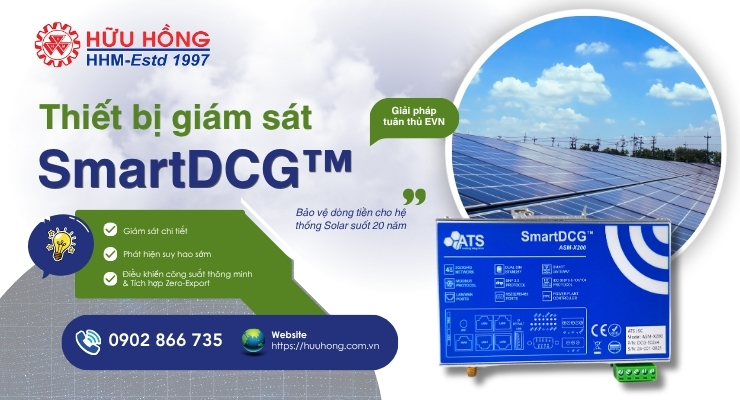 Mua SmartDCG™  một lần Giải pháp giám sát hệ thống Solar bền vững 20 năm
