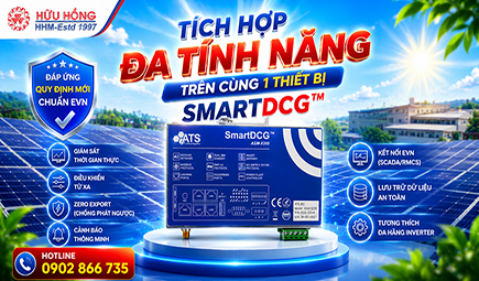 SmartDCG™ - Thiết bị giám sát điện mặt trời tích hợp đa tính năng chuẩn EVN