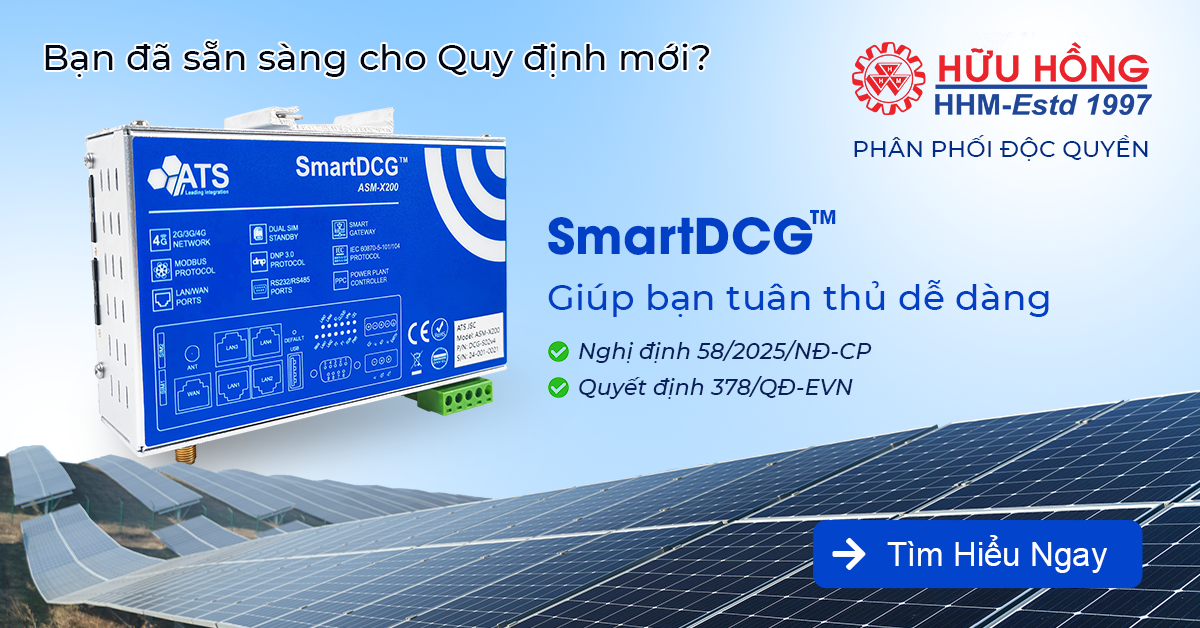 Thiết bị giám sát điều khiển điện mặt trời độc quyền Hữu Hồng phân phối