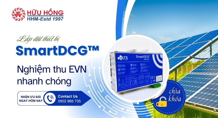 Lắp đặt thiết bị giám sát SmartDCG™ - Nghiệm thu hệ thống điện mặt trời nhanh chóng
