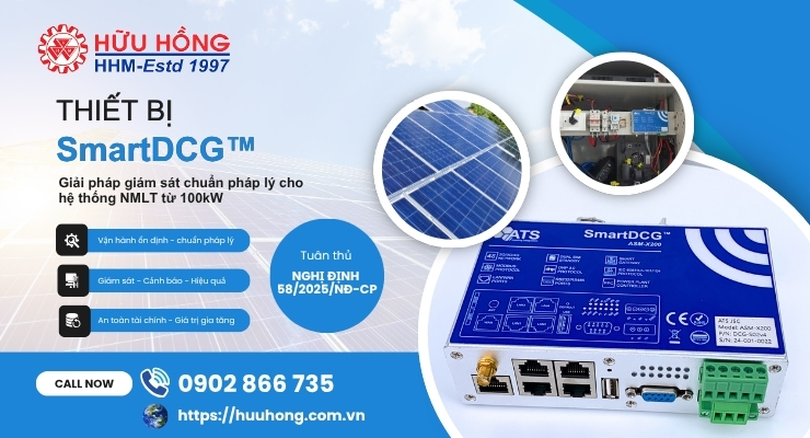 Thiết bị giám sát SmartDCG™ - Giải pháp an toàn cho hệ thống điện mặt trời mái nhà từ 100kW