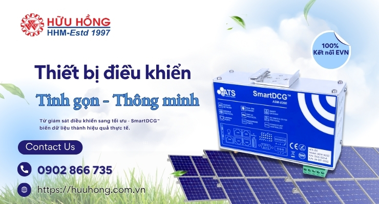 Thiết bị giám sát SmartDCG – Giải pháp điều khiển điện mặt trời tương thích đa Inverter