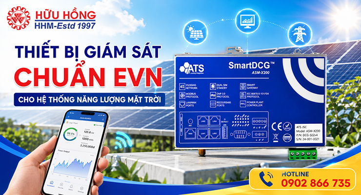 Thiết bị giám sát chuẩn EVN cho hệ thống năng lượng mặt trời