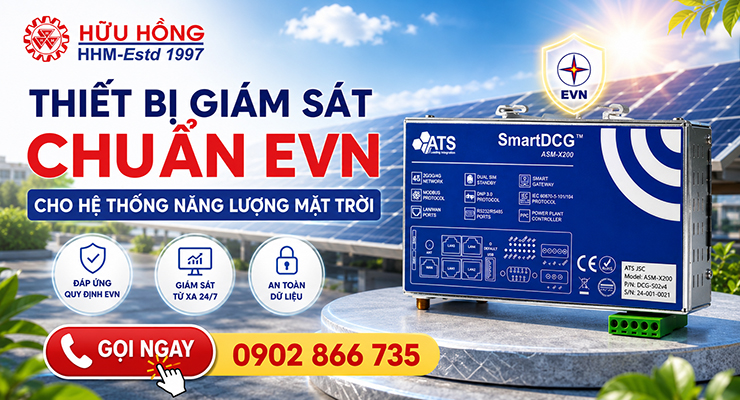 Thiết bị giám sát chuẩn EVN cho hệ thống năng lượng mặt trời