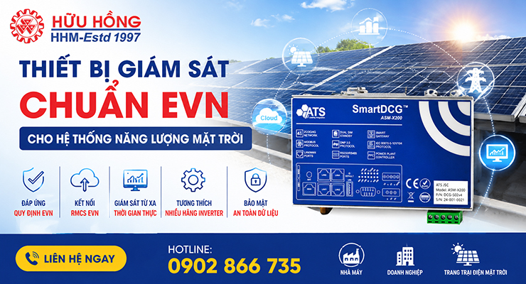 Thiết bị giám sát chuẩn EVN cho hệ thống năng lượng mặt trời