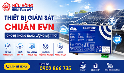 Thiết bị giám sát chuẩn EVN cho hệ thống năng lượng mặt trời