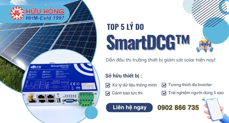 Top 5 lý do SmartDCG™ dẫn đầu thị trường thiết bị giám sát Solar hiện nay