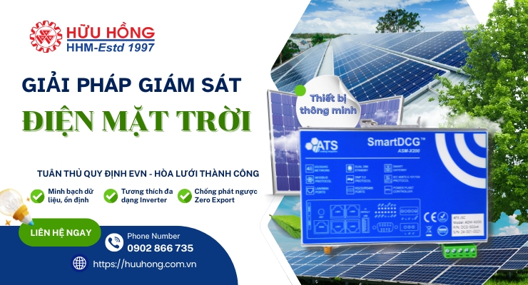 Thiết bị giám sát điều khiển điện mặt trời mái nhà