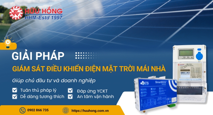 giải pháp giám sát điều khiển điện mặt trời mái nhà toàn diện