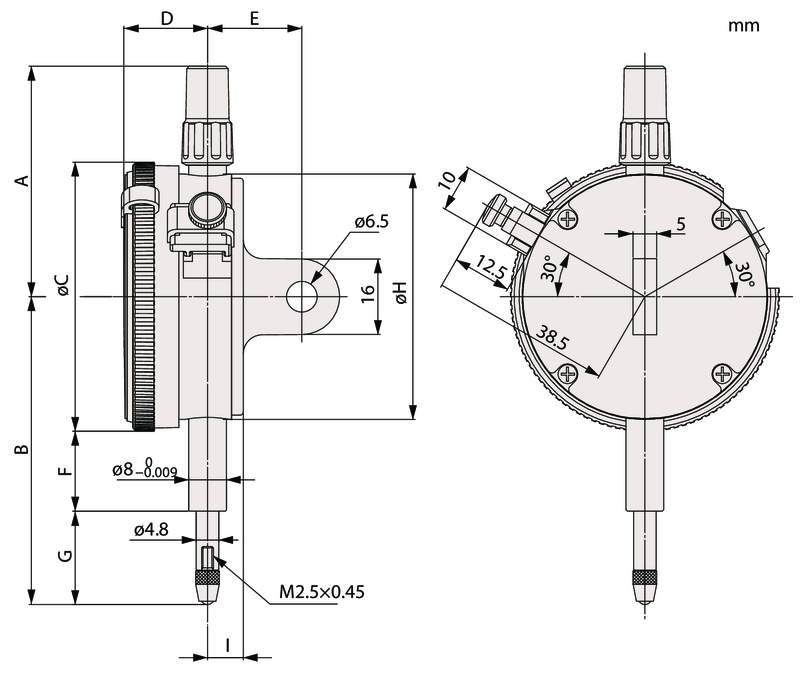 Đồng hồ đo cơ khí tiêu chuẩn