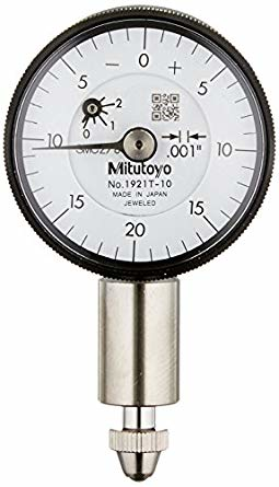 Đồng Hồ So Cơ Khí, Dial Indicator, Flat Back, AGD/ANSI 0,1", 0,001", Jeweled Bearing Mitutoyo 1921TB-10 9 dong ho so co khi 1921t 10
