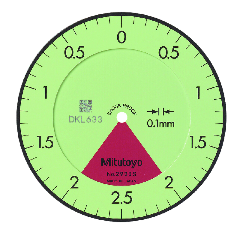 Đồng Hồ So Cơ Khí Flat Back 4mm, 0,1mm Mitutoyo 2928AB 11 Đồng hồ đo cơ khí Seri 2928SB