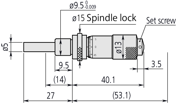 Chi tiết đầu Panme Mitutoyo 148-121